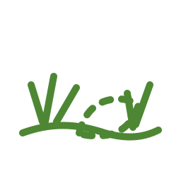 Turf growing out of ground icon