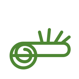 turf roll icon green